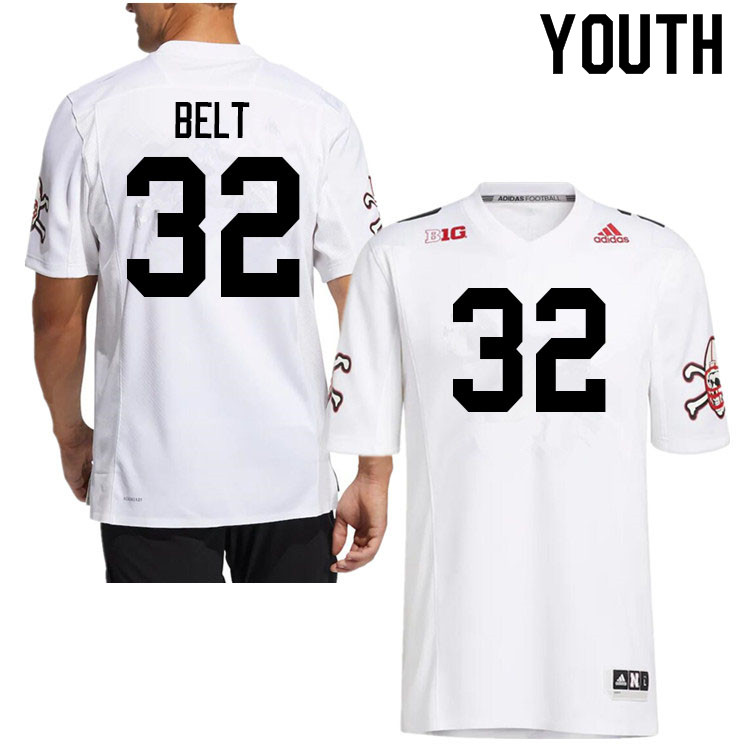 Youth #32 Brody Belt Nebraska Cornhuskers College Football Jerseys Sale-Strategy